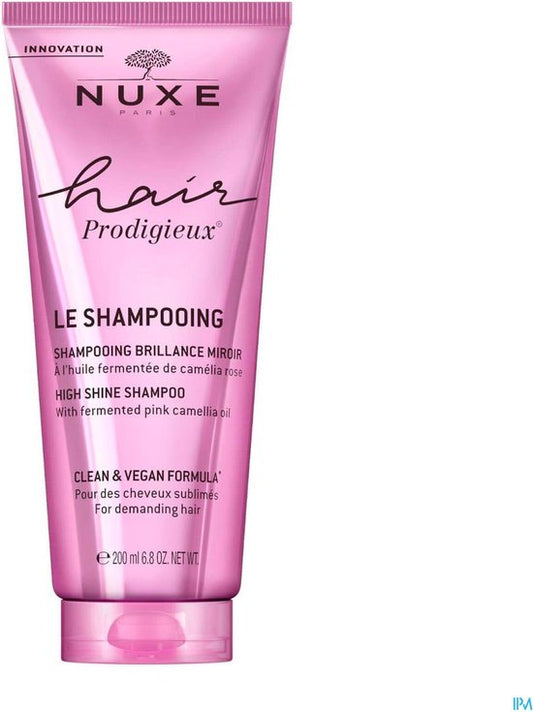 Nuxe Hair Prodigieux High Shine Shampoo - Met gefermenteerde roze camelia olie - 200ml