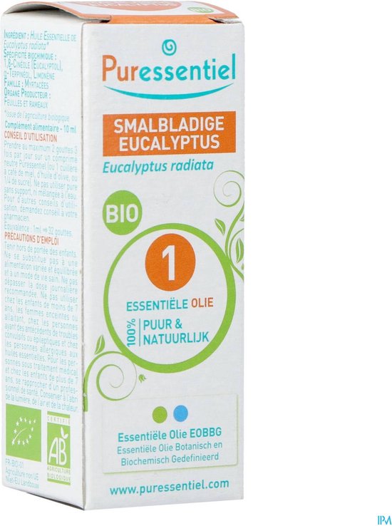 Puressentiel Eucalyptus Radii Etherische Olie (Eucalyptus Radiata) Bio 10 ml