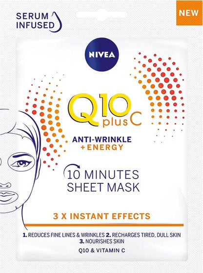 Nivea Q10 Plus C 10 Minutes Sheet Mask 1 Pcs