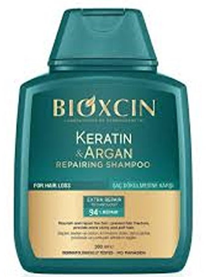 Bioxcin Keratine & Arganolie Shampoo - Tegen Haaruitval - Herstellend - 300ml - Beschadigd Haar