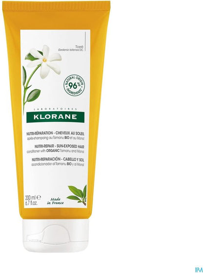 Klorane Nutri-Réparaton - Haar in de Zon Biologische Tamanu en Monoï Conditioner 200 ml
