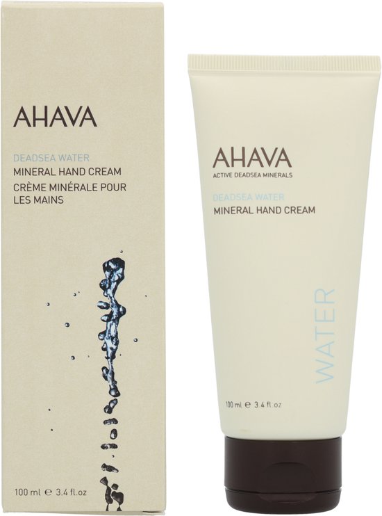 AHAVA Mineraal handcrème – Zorgt voor gladde en soepele handen – Verzacht en kalmeert de huid – Anti Uitdroging – VEGAN – Alcohol- en parabenenvrij – 100ml