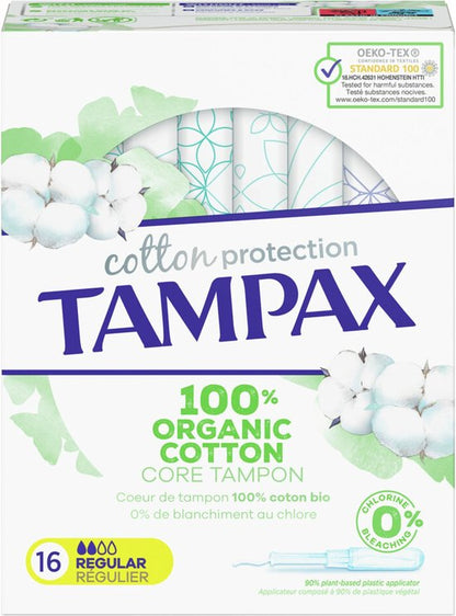 Tampax Tampons Organic Cotton Regular 16 stuks