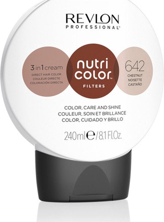 Permanente Kleur Nutri Color Revlon 642 Bruin (240 ml)