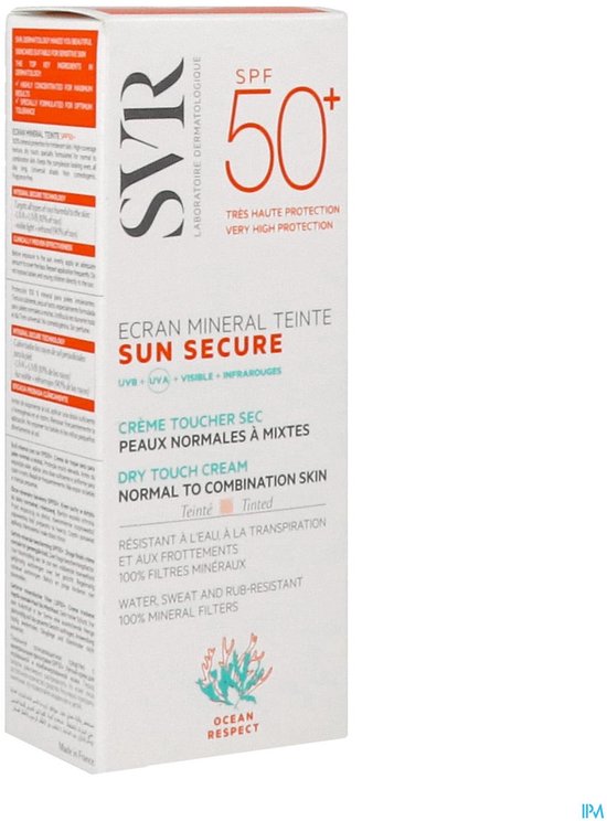 Svr Sun Secure Gekleur.miner.norm.huid Spf50+ 60ml