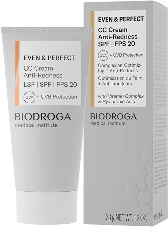 Biodroga Even & Perfect CC Cream Anti-Roodheid SPF20 - 30ml