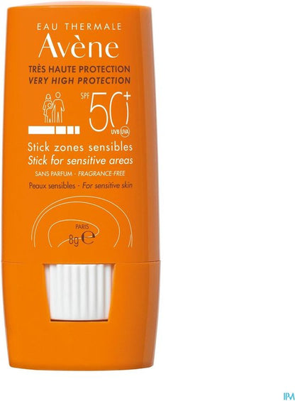 Avène Zonnebrandcrème Solaire Haute Sensitive Avene Spf 50+ Stick - Zonnebrand - 8 ml