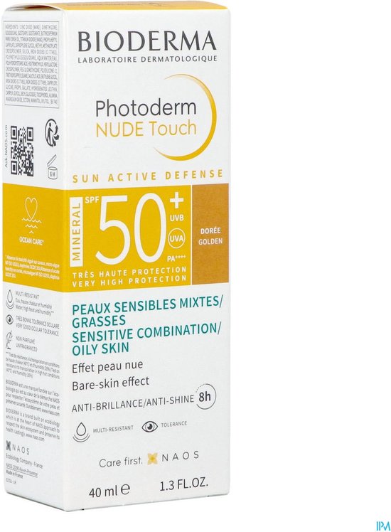 Bioderma Photoderm Nude Touch Crème SPF50+ Dorée