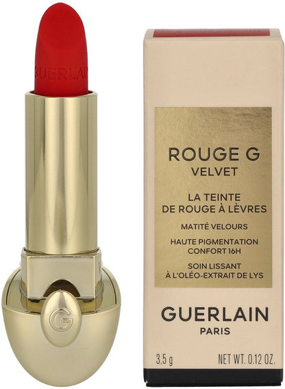 Guerlain Rouge G Velvet Refill, Rood, Le Rouge Vibrant, 1 kleuren, Regenererend, Verzachtend, Fluweel, Crème