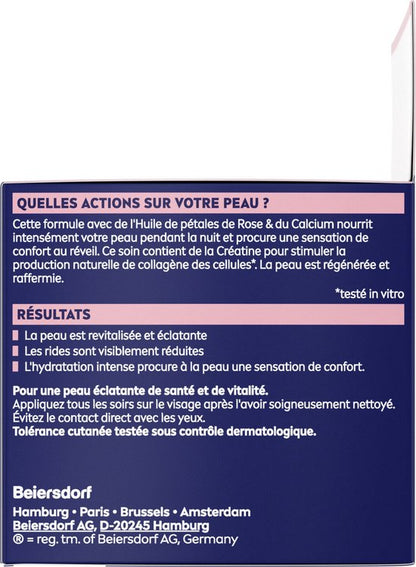 NIVEA Vital Stralende Nachtcrème Gezicht - Anti-rimpel Crème - Voedende Crème - met Creatine & Calcium - 50ml