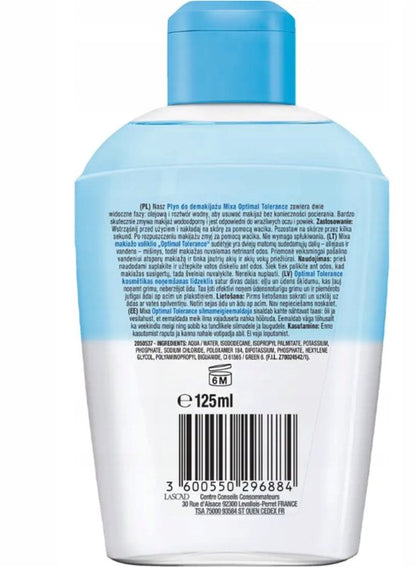 Mixa - Optimal Tolerance Two-Phase Makeup Remover 125Ml