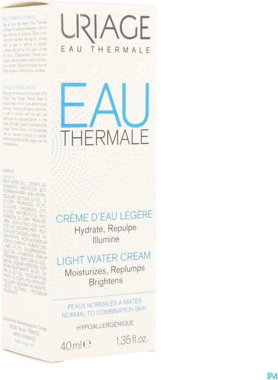 Uriage - Light Eau Thermale ( Light Water Cream) 40 ml - 40ml