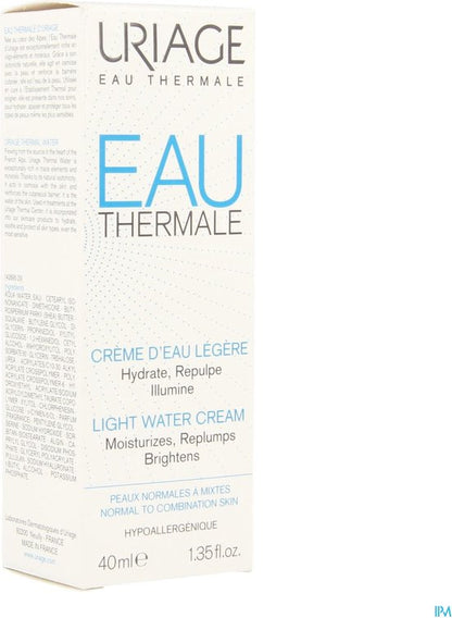 Uriage - Light Eau Thermale ( Light Water Cream) 40 ml - 40ml