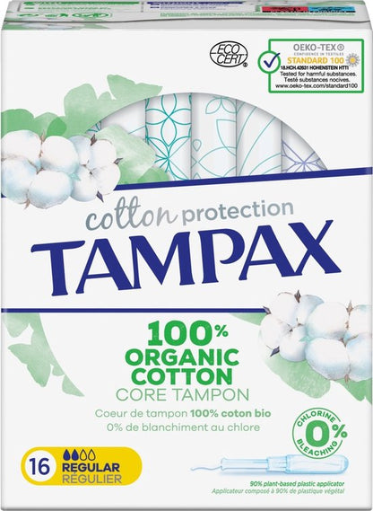 Tampax Tampons Organic Cotton Regular 16 stuks