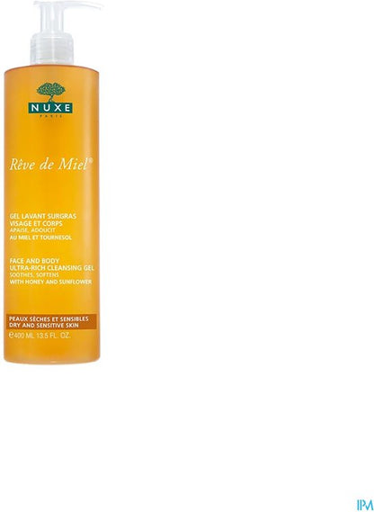 Nuxe Rêve de Miel Face and Body Ultra-Rich Reinigingsgel - 400 ml