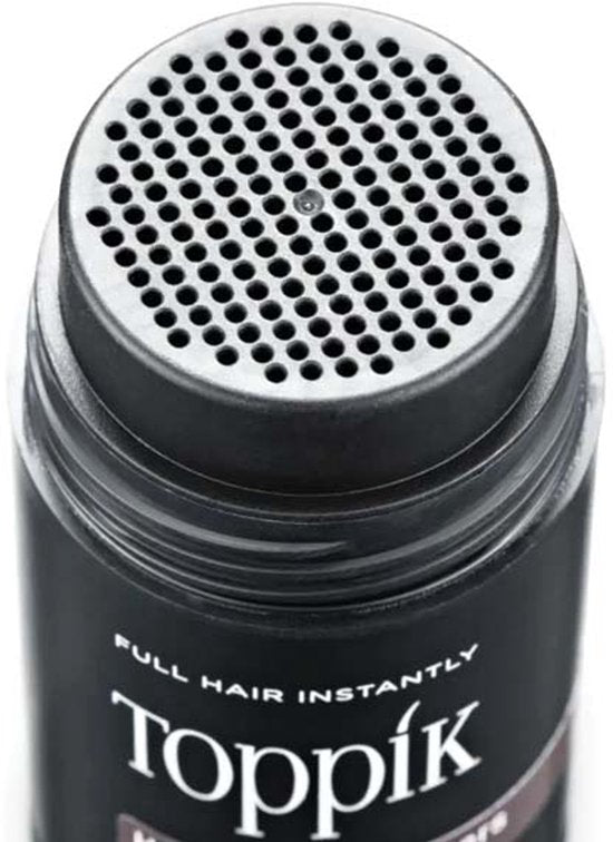 Toppik Hair Building Fibers Donkerbruin | 27,5 gram | Cosmetische Haarverdikker, Verbergt haaruitval (Direct voller haar)