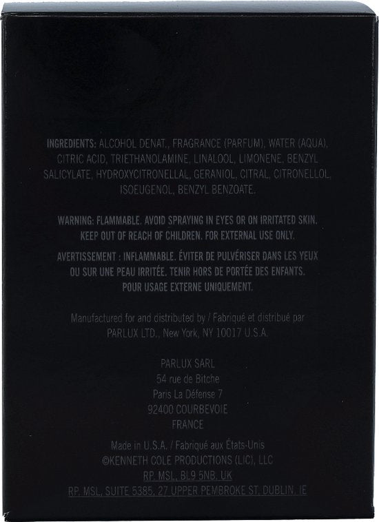 Kenneth Cole Black For Men | Herenparfum eau de toilette | 100 ml