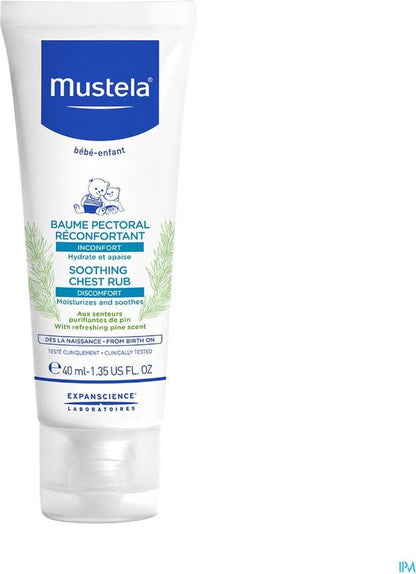 Mustela - Bébé Soothing Chest Rub Balm - Pine Essence Balm For A Peaceful Sleep