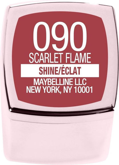 Maybelline MAY CS SHINE COMPULSION BL 90 SCARLET lippenstift Bordeaux Glans