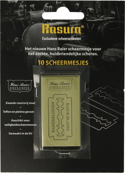 Rasura Blister met Solingen Scheermesjes 10 stuks