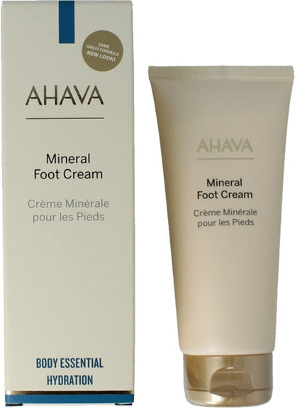 AHAVA Mineraal Voetcrème - Hydrateert & Voedt Droge Voeten - 100ml