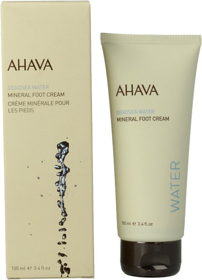 AHAVA Mineraal Voetcrème - Hydrateert & Voedt Droge Voeten - 100ml