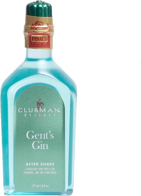 Clubman Pinaud Gents Gin Aftershave Lotion 177 ml - Verrijkt met Red Cedar, Fresh Juniper waardoor de huid verzacht wordt