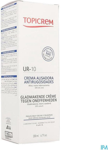 Topicrem Ur10 Creme Smoothing A/ruwheid 200ml