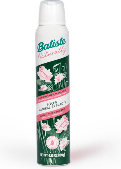 Batiste Naturally Droogshampoo Bamboo Fibre & Gardenia - 200 ml