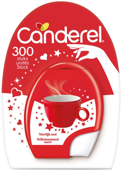 Canderel zoetjes dispenser - met sucralose - 300 stuks