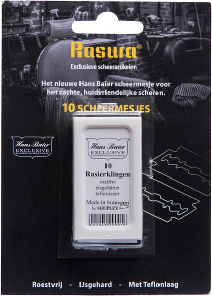 Rasura Blister met Solingen Scheermesjes 10 stuks