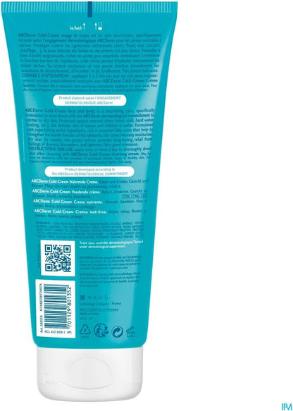 Bioderma Abcderm Cold Cream Body Cream - Voor baby's en kinderen - 200 ml