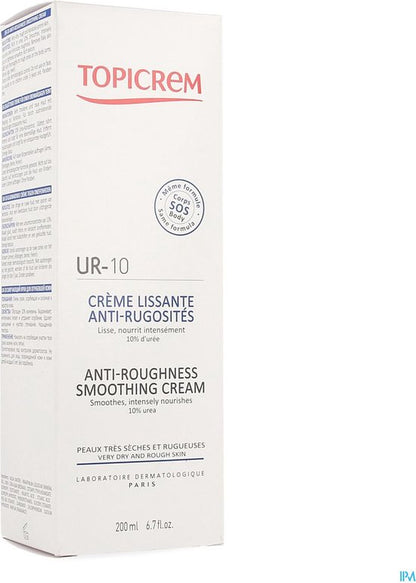 Topicrem Ur10 Creme Smoothing A/ruwheid 200ml