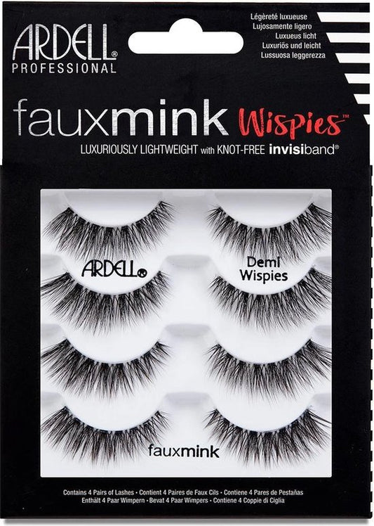 Ardell | Faux Mink Lashes Demi Wispies | Multipack, Zwart