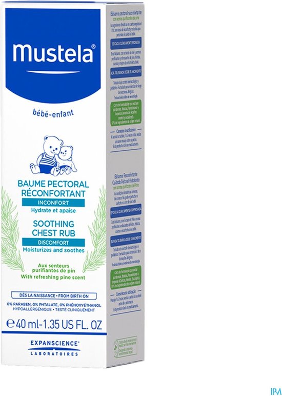 Mustela - Bébé Soothing Chest Rub Balm - Pine Essence Balm For A Peaceful Sleep