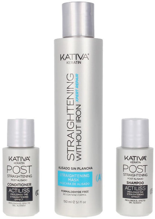 Haarstijlbehandeling Keratin Anti-frizz Post Kativa (3 pcs)