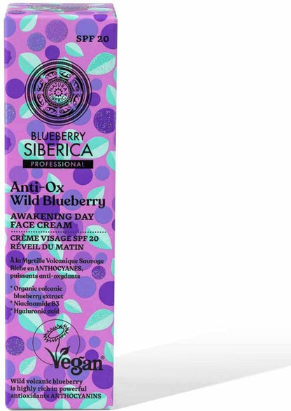 NATURA SIBERICA BLUEBERRY ANTI-OX CREMA DE DIA FACIAL WILD BLUEBERRY 50ML