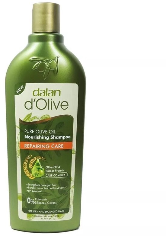Dalan d'Olive - Shampoo - Haarherstel - Voor Droog & Beschadigd Haar - 400 ml
