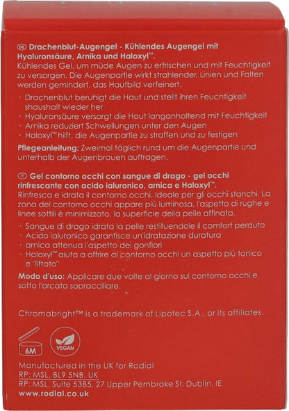 Rodial - Dragon's Blood Eye Gel - 15 ml