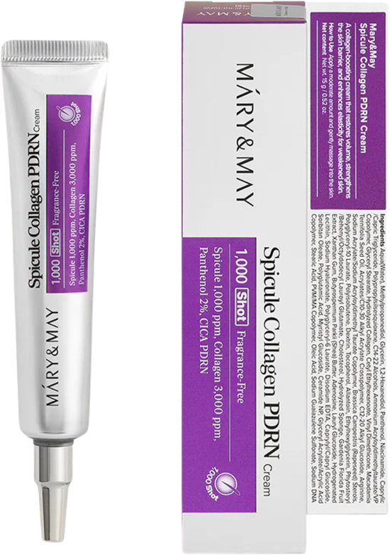 Mary & May - Spicule Collagen PDRN Cream - Korean Skincare - 15 Gram