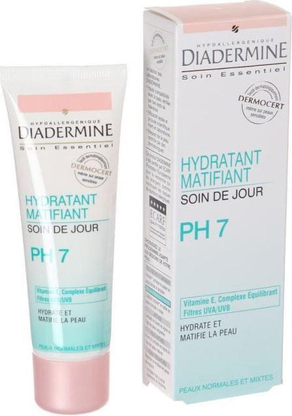 DIADERMINE Matifying Day Hydraterende PH7 - Essenti?le verzorging - 50 ml