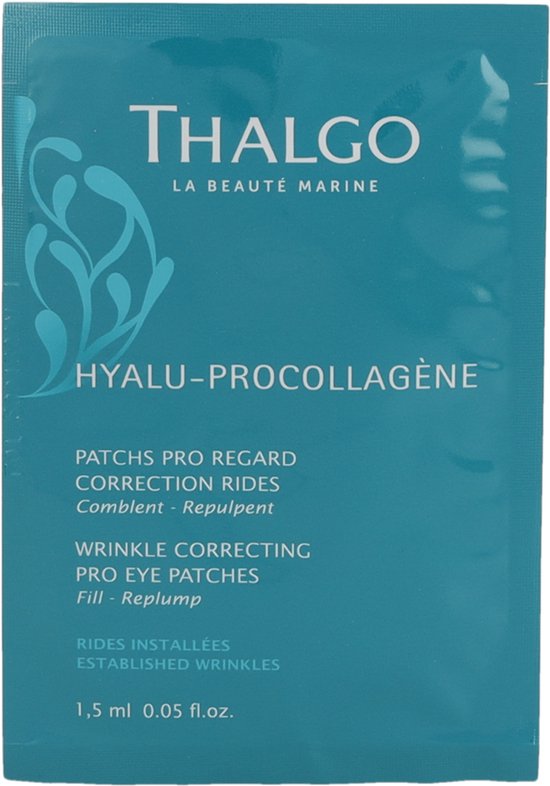 THALGO HYALU-PROCOLLAGENE WRINKLE CORRECTING EYE PRO PATCHES 8 X 2 eye patches