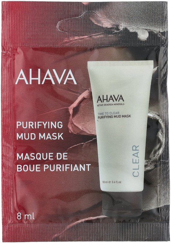 AHAVA Moddermasker | VEGAN | Alcohol- en parabenenvrij, Eenmalig gebruik (8ml)