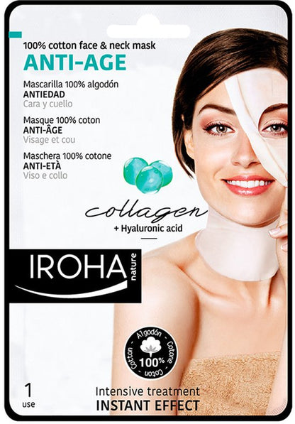 Anti-Veroudering Vitaliserend Masker Cotton Face & Neck Iroha