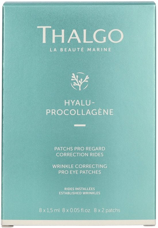 THALGO HYALU-PROCOLLAGENE WRINKLE CORRECTING EYE PRO PATCHES 8 X 2 eye patches