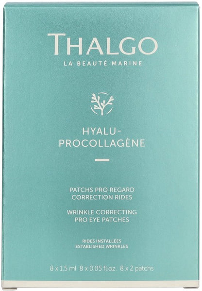THALGO HYALU-PROCOLLAGENE WRINKLE CORRECTING EYE PRO PATCHES 8 X 2 eye patches