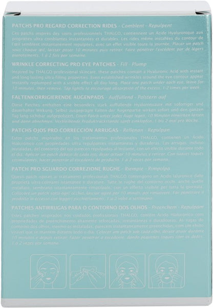 THALGO HYALU-PROCOLLAGENE WRINKLE CORRECTING EYE PRO PATCHES 8 X 2 eye patches