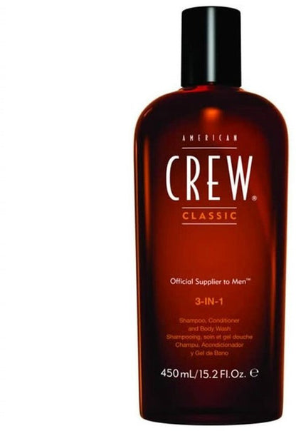 American Crew 3-in-1 Shampoo, Conditioner en Body Wash - 450ml