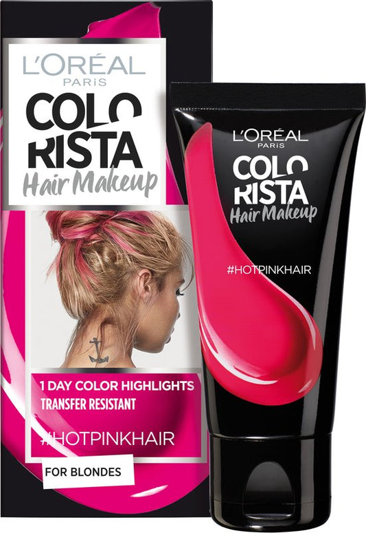 LOreal Paris Colorista Hair Makeup - Hot Pink - 1 Dag Haarkleuring