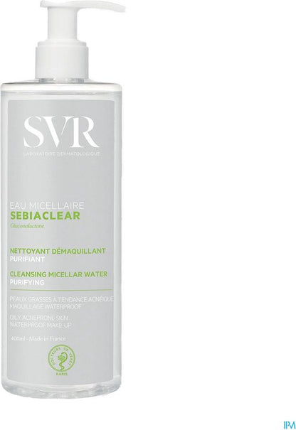Micellair Water SVR Sebiaclear SVR Laboratoire Dermatologique (400 ml)